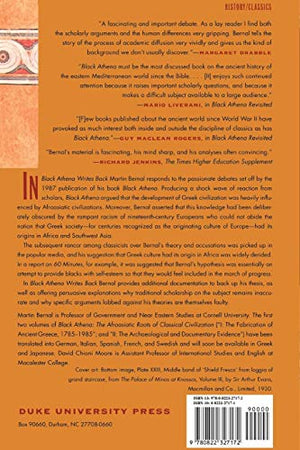 Black Athena Writes Back: Martin Bernal Responds To His Critics,New