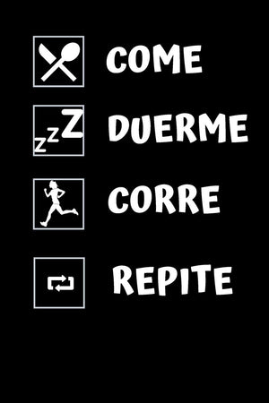 Come, duerme, corre, repite: Diario de corredores Cuaderno del corredor 132 pginas 6x9 pulgadas  Regalo para los chicos y chic,Used