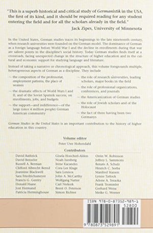 German Studies in the United States: A Historical Handbook,Used