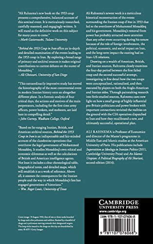 Behind the 1953 Coup in Iran: Thugs, Turncoats, Soldiers, and Spooks,Used