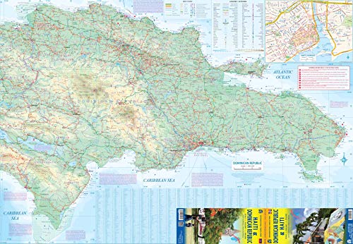 Dominican Republic 1:400,000 & Haiti 1:350,000 Travel Map (International Travel Maps),Used
