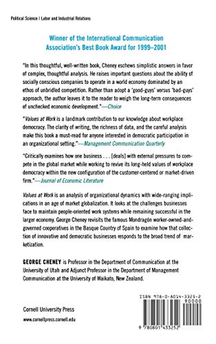 Values at Work: Employee Participation Meets Market Pressure at Mondragn,Used