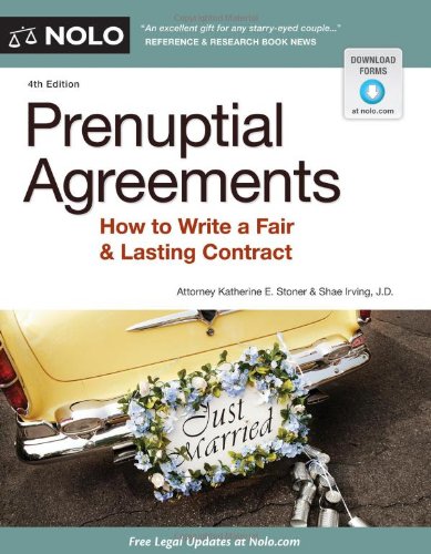 Prenuptial Agreements: How to Write a Fair & Lasting Contract, 4th Edition,Used