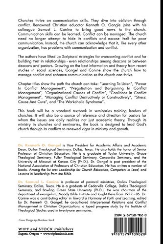 Communication And Conflict Management In Churches And Christian Organizations