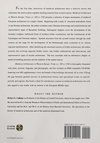 Medieval Architecture in Western Europe: From A.D. 300 to 1500Includes CD,New