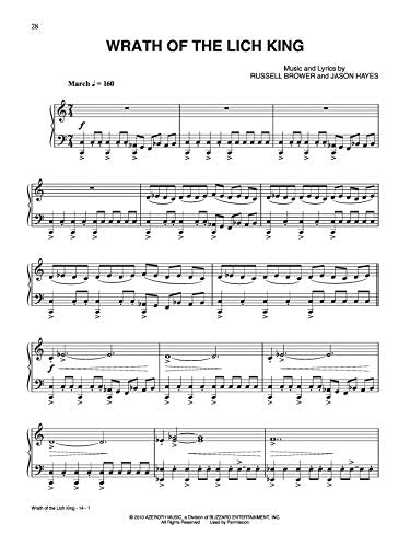 World of Warcraft Sheet Music Anthology: Piano Solos & Piano/Vocal,Used