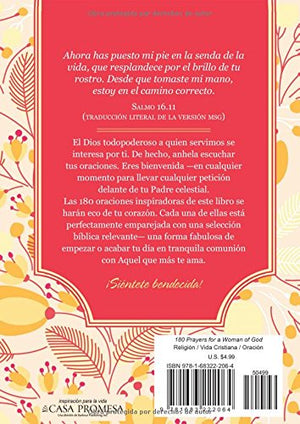 180 oraciones para una mujer de Dios (Spanish Edition),Used