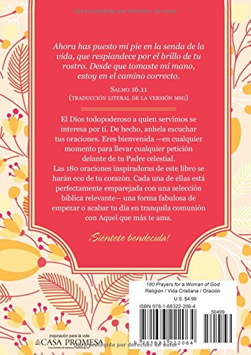 180 oraciones para una mujer de Dios (Spanish Edition),Used