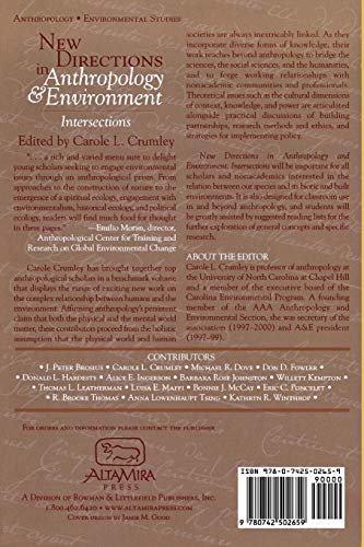 New Directions in Anthropology and Environment: Intersections,Used