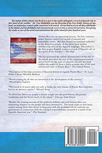 The History of Puerto Rico: From the Spanish Discovery to the American Occupation,Used