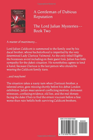 A Gentleman of Dubious Reputation: The Lord Julian MysteriesBook Two,Used