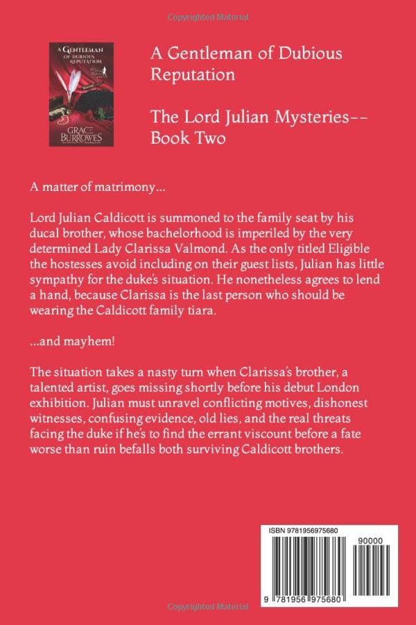A Gentleman of Dubious Reputation: The Lord Julian MysteriesBook Two,Used