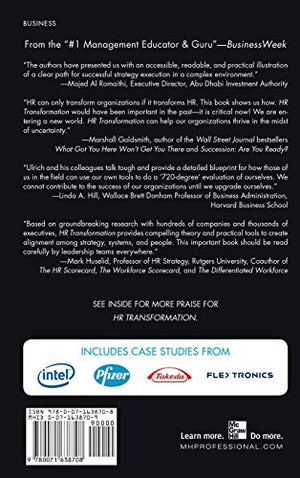 Hr Transformation: Building Human Resources From The Outside In,Used