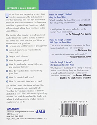 eBay Global the Smart Way: Buying and Selling Internationally on the World's #1 Auction Site,Used