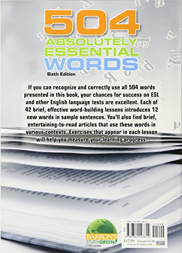 504 Absolutely Essential Words,New