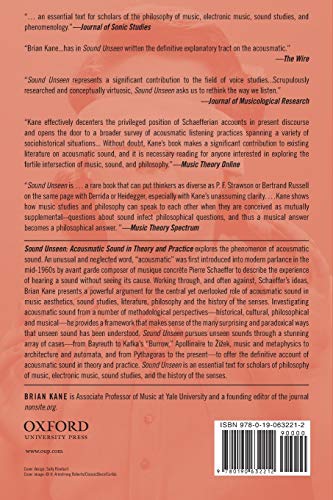 Sound Unseen: Acousmatic Sound in Theory and Practice,Used