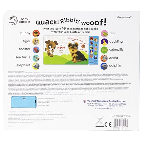 Baby Einstein  Amazing Animals 10Button Sound Book  Pi Kids (Playasound)