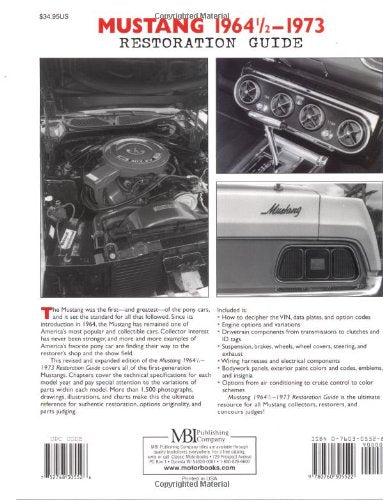 Mustang 1964 1/2  73 Restoration Guide (Motorbooks Workshop),Used