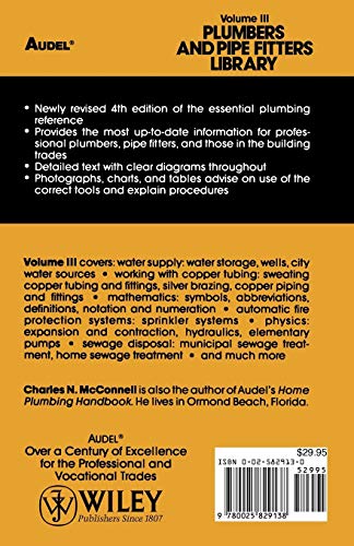 Plumbers and Pipe Fitters Library, Volume 3: Water Supply, Drainage, Calculations,New