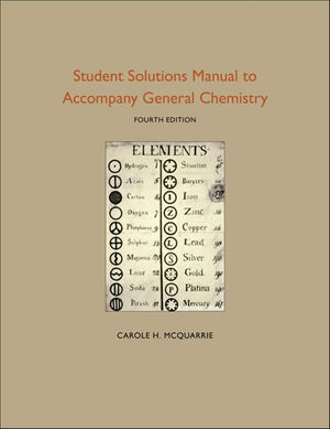 Student Solutions Manual to Accompany General Chemistry: RSC,New