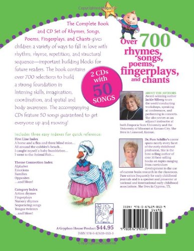 The Complete Book And Cd Set Of Rhymes, Songs, Poems, Fingerplays, And Chants (Complete Book Series),Used