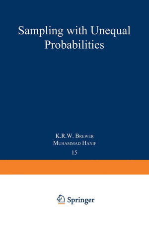 Sampling With Unequal Probabilities (Lecture Notes in Statistics),Used