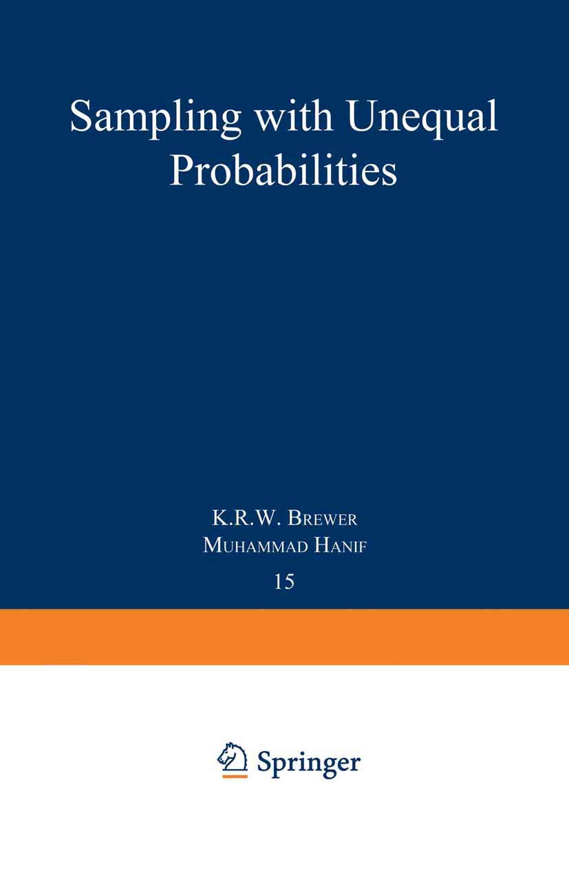 Sampling With Unequal Probabilities (Lecture Notes in Statistics),Used