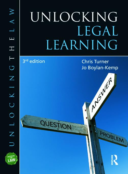 Unlocking Legal Learning (Unlocking the Law),Used