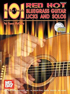 Mel Bay 101 Red Hot Bluegrass Guitar Licks and Solos,Used