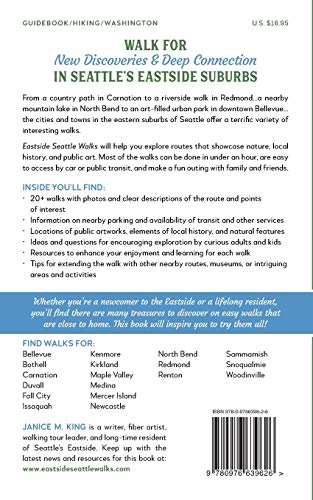 Eastside Seattle Walks: 20+ routes to explore nature, history, and public art in Seattles eastern suburbs,Used
