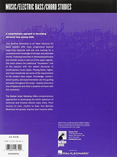 Chord Studies for Electric Bass: Guitar Technique (Workshop (Berklee Press)),New