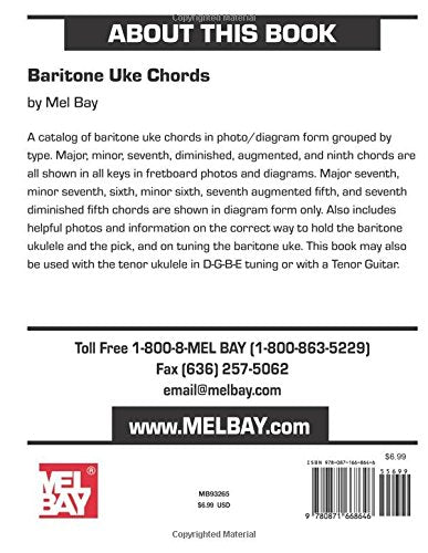 Mel Bay Baritone Uke Chords,Used