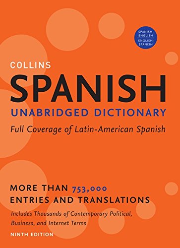 Collins Spanish Unabridged Dictionary, 9th Edition (Collins Language),Used