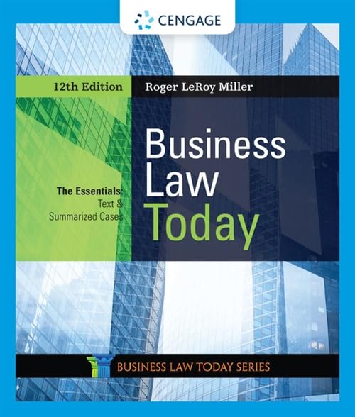Business Law Today: The Essentials,New