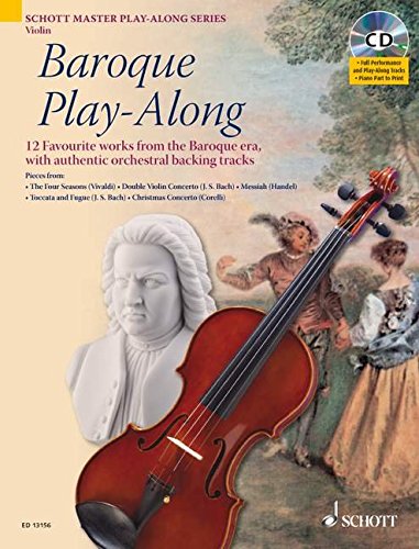 Baroque PlayAlong for Violin: 12 Favorite Works from the Baroque Era,Used