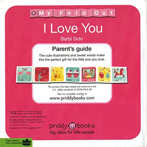 My Fold Out Books I Love You,Used