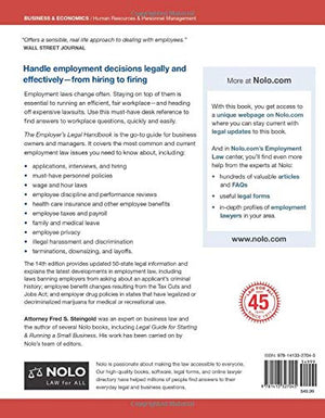 Employer's Legal Handbook, The: How to Manage Your Employees & Workplace,Used