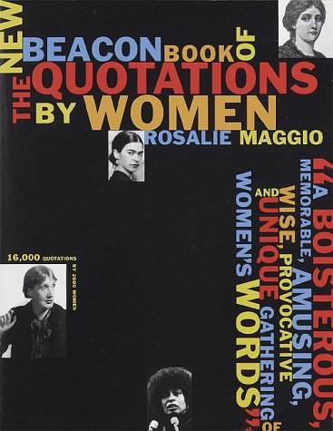 The New Beacon Book Of Quotations By Women,New