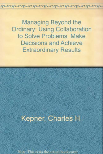 Managing Beyond the Ordinary,Used