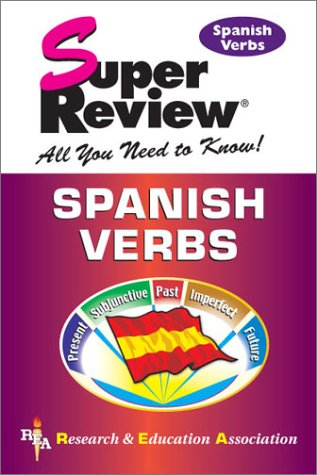 Spanish Verbs Super Review (REA) (Super Reviews Study Guides),Used