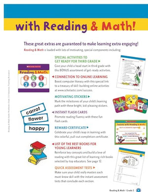 Scholastic Success With Reading And Math Jumbo Workbook,Used