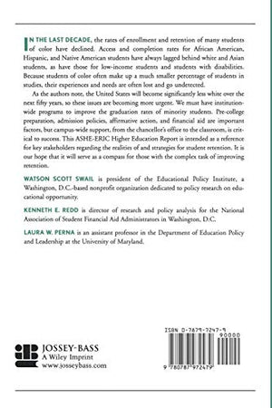 Retaining Minority Students in Higher Education: A Framework for Success: ASHEERIC Higher Education Report (JB ASHE Higher Edu,Used