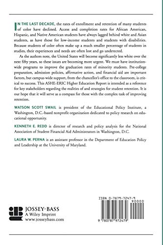 Retaining Minority Students in Higher Education: A Framework for Success: ASHEERIC Higher Education Report (JB ASHE Higher Edu,Used