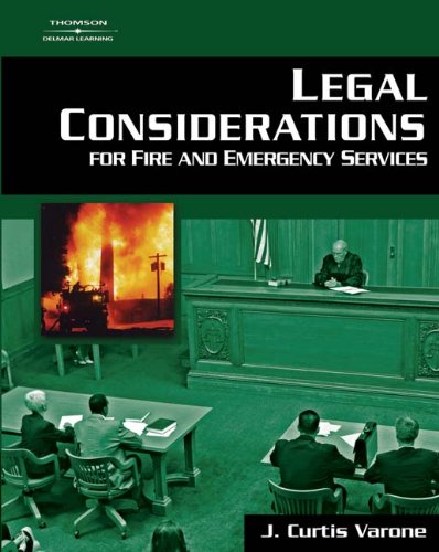 Legal Considerations For Fire and Emergency Services,Used