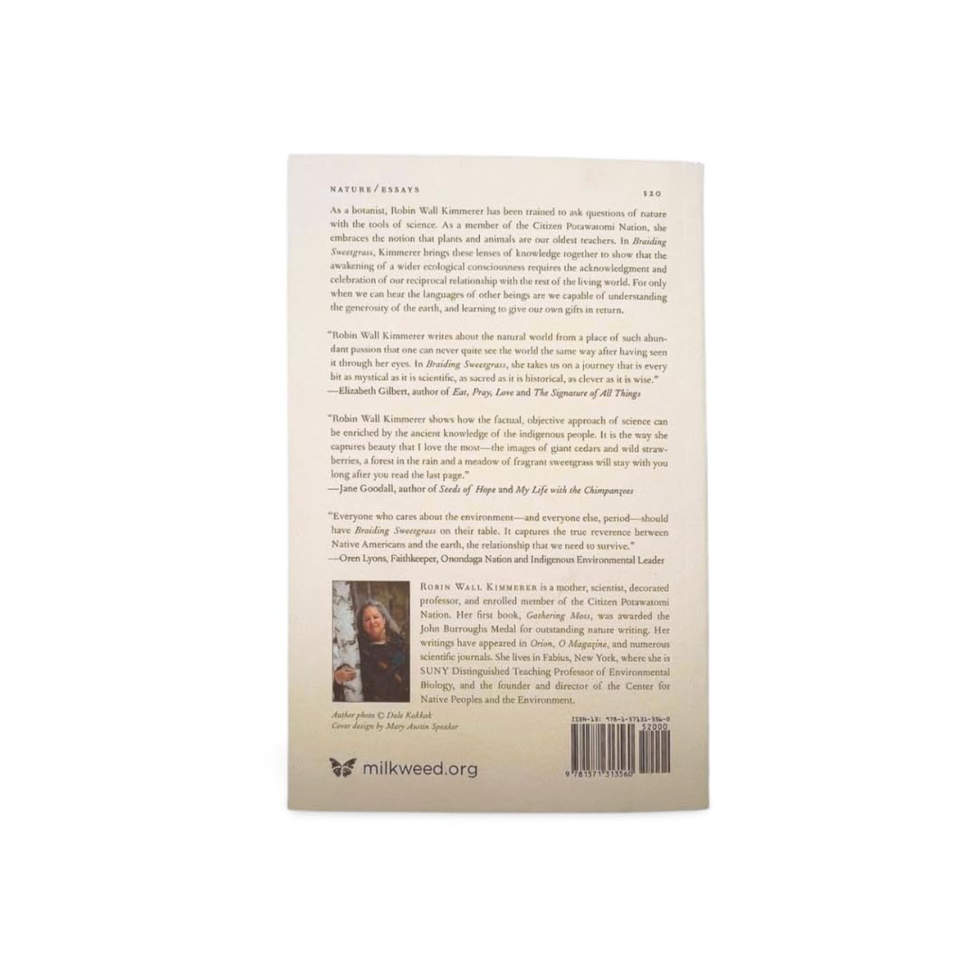 Braiding Sweetgrass: Indigenous Wisdom, Scientific Knowledge and the Teachings of Plants,Used