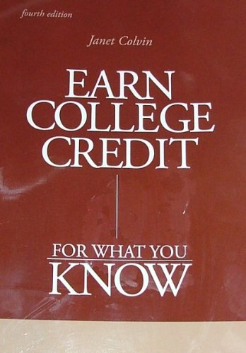 Earn College Credit for What You Know,Used