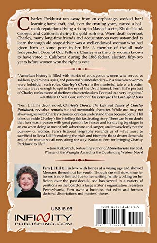 Charley'S Choice: The Life And Times Of Charley Parkhurst,New
