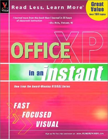 Office XP in an Instant (Visual Read Less, Learn More),Used