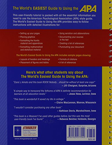 The World's Easiest Guide to Using the APA,Used