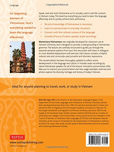 Elementary Vietnamese: Moi Ban Noi Tieng Viet. Let'S Speak Vietnamese. (Mp3 Audio Cd Included)
